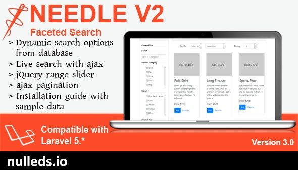 Needle V2 - Laravel Faceted Search