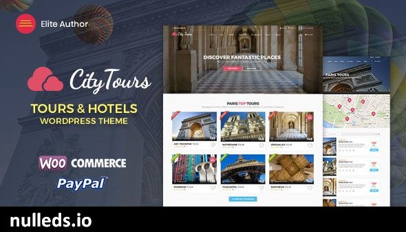 CityTours - Hotel & Tour Booking WordPress Theme