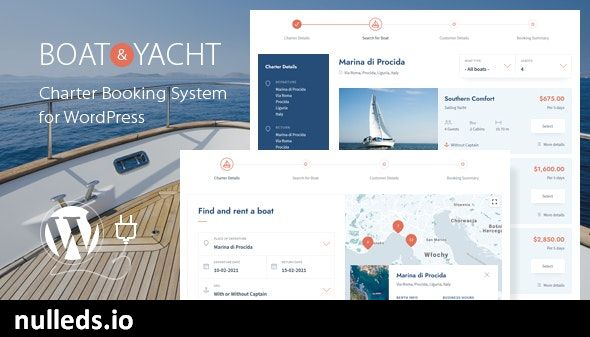 Boat and Yacht Charter Booking System for WordPress