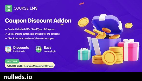 Course LMS Coupon Discount addon