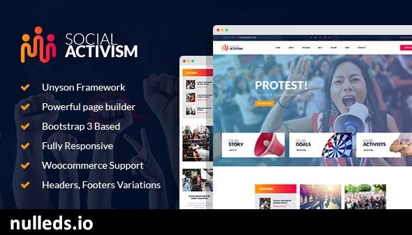 Social Activism - Non-Government Organization WordPress Theme