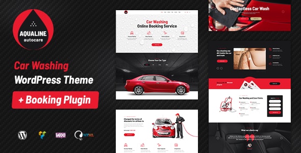 v1.2.2 Aqualine - Car Washing Service with Booking System WordPress Theme