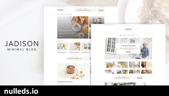 Jadison -Clean And Minimal WordPress Blog Theme