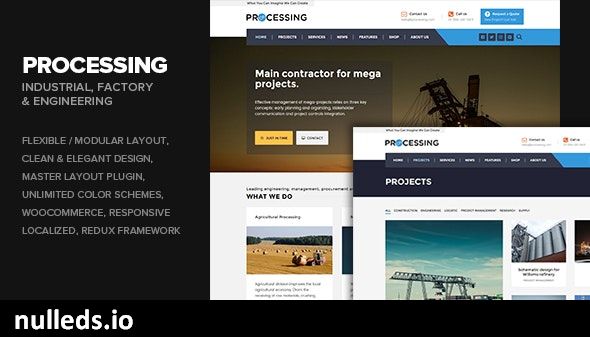 Processing - Factory & Engineering WP theme