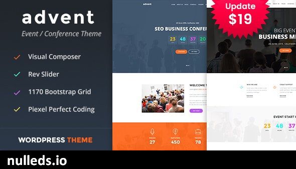 Advent - Conference & Event WordPress Theme