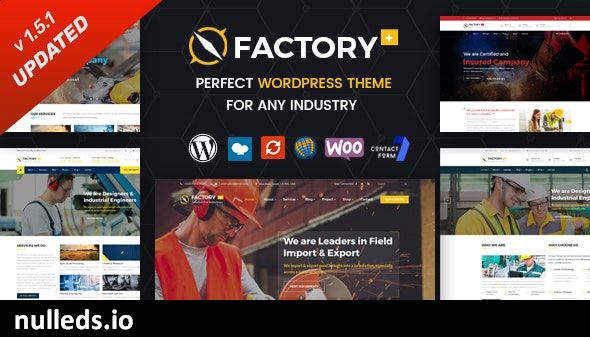 Factory Plus - Industry and Construction WordPress Theme