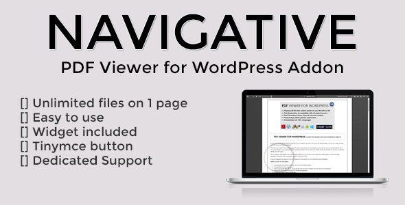 Navigative - PDF Viewer for WordPress addon