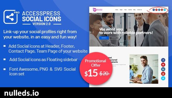 AccessPress Social Icons Pro