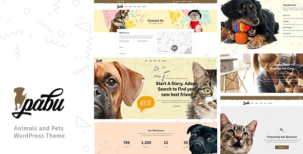 Pabu – Animals and Pets WordPress Theme