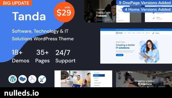 Tanda - Technology & IT Solutions WordPress Theme