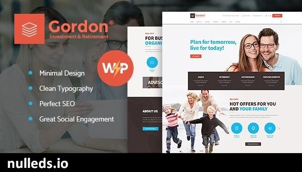 Gordon | Investments & Insurance Company WordPress Theme