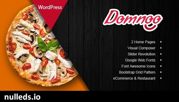 Domnoo - Pizza & Restaurant WordPress Theme