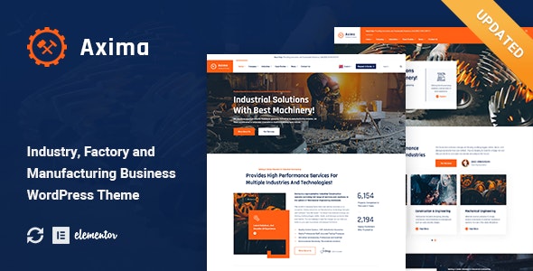 Axima - Factory and Industry WordPress Theme