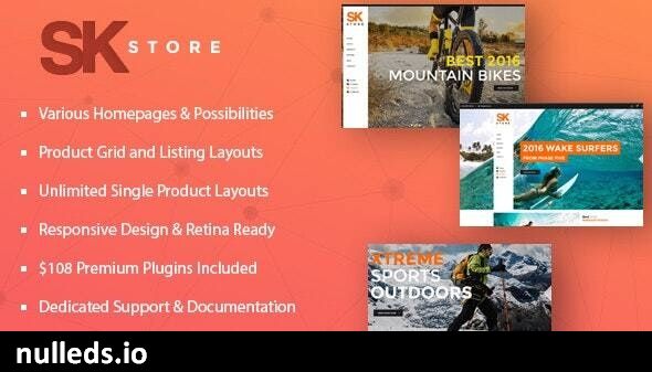 SK Store -  Responsive WP theme for Sport and Athletes