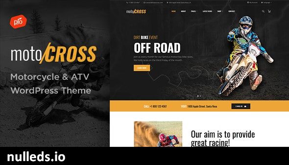 motoCROSS - Motorcycle & ATV WordPress Theme