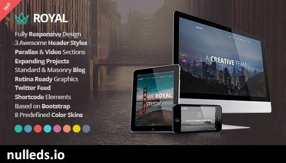 Royal - Responsive One Page Parallax WordPress Theme