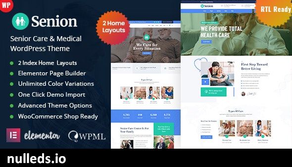 Senion - Senior Care WordPress