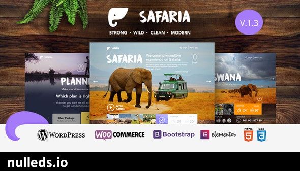 Safaria - Safari & Zoo WordPress Theme