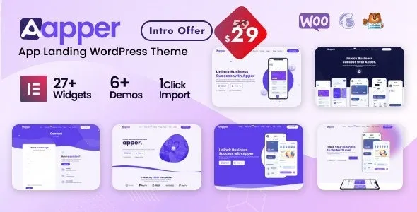 Download Latest Apper v2.0.9 WordPress Theme for Apps