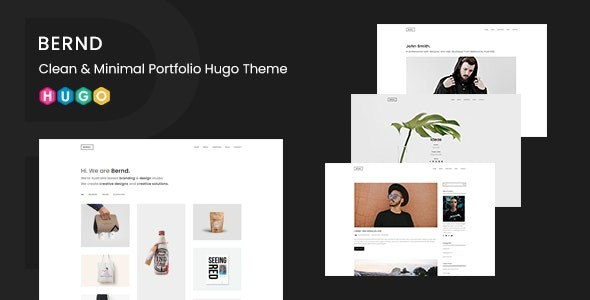 Download Bernd v3.0.2 Clean & Minimal Portfolio Hugo Theme Free