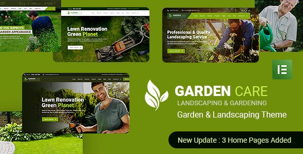 Download Latest Garden Care v2.3 Gardening and Landscaping WordPress Theme