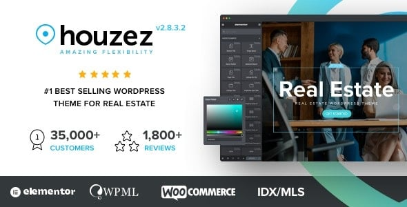 Download Latest Houzez v3.4.7 Real Estate WordPress Theme