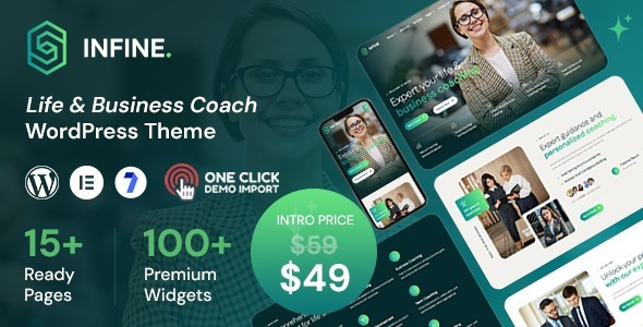 Free Download Infine v1.0.0 Life Coach and Business Coach WordPress Theme