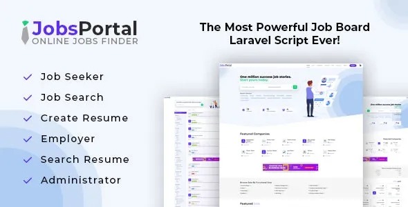 Free Download Jobs Portal v4.2 Job Board Laravel Script