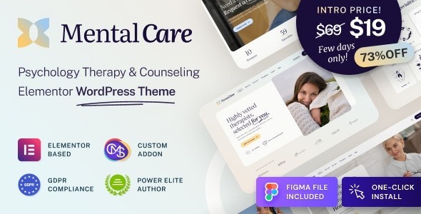 Download Latest Mental Care v1.0.4 Therapy & Counseling Psychologist WordPress Theme