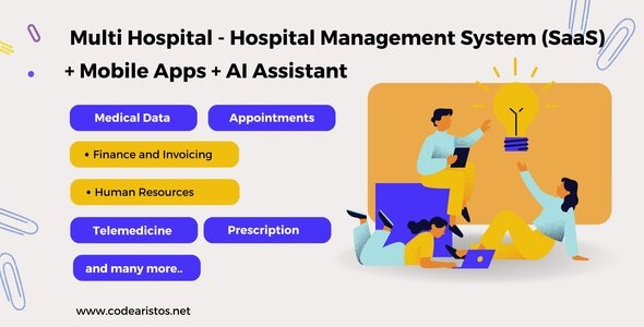 Download Multi Hospital v5.6 Hospital SaaS App + Mobile Applications