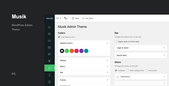 Download Latest Musik v3.2 Responsive Music WordPress Theme