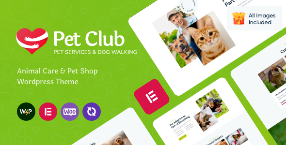 Download Latest Pets Club v2.3 Pet Shop & Breeding Veterinary WordPress Theme