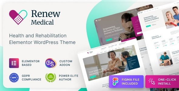 Download Latest Renew Medical v1.0.6 Physiotherapy & Rehabilitation Clinic Medical WordPress Theme