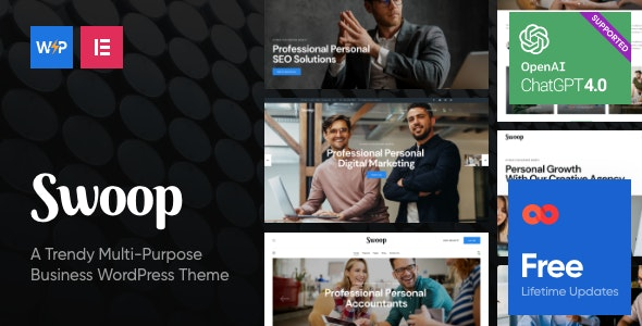 Download Latest Swoop v2.0.0 Web Studio & Creative Agency WordPress Theme