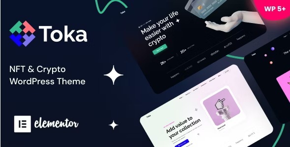 Download Toka v1.38 NFT & Crypto WordPress Theme Free