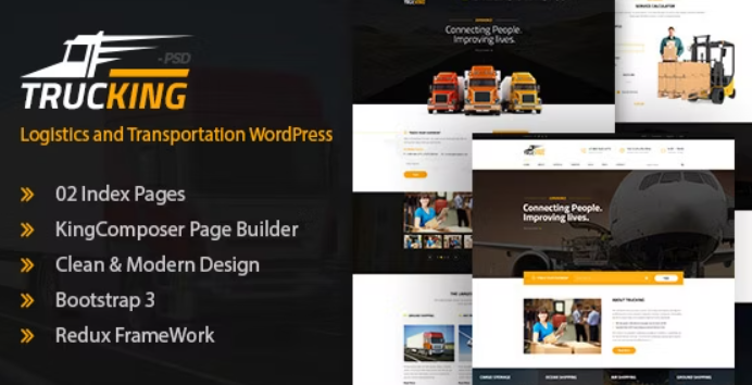 Download Latest Trucking v1.28 Transportation & Logistics WordPress