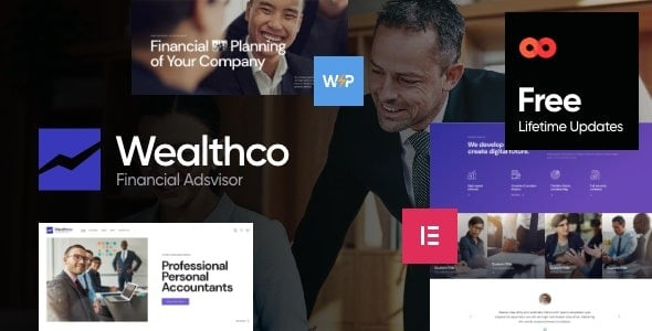 Download WealthCo v2.12 A Fresh Business & Financial Consulting WordPress Theme Free