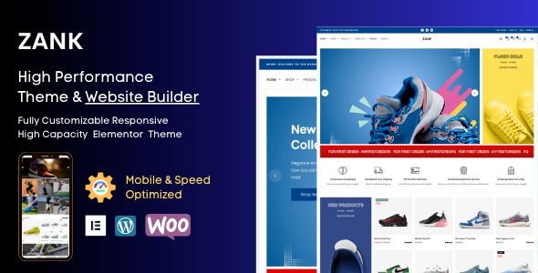 Download Latest Zank v1.1.2 Elementor WooCommerce Theme Builder