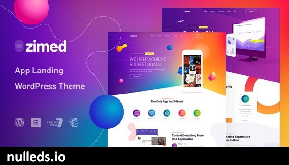 Zimed - App Landing WordPress Theme