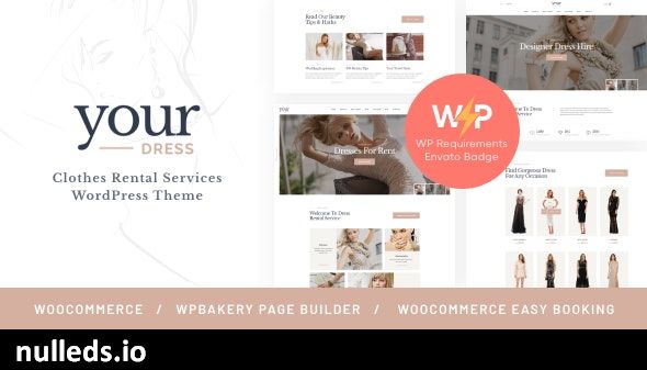 Your Dress | Clothes Rental Services WordPress Theme