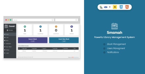 Smsmah - Powerful Library Management System