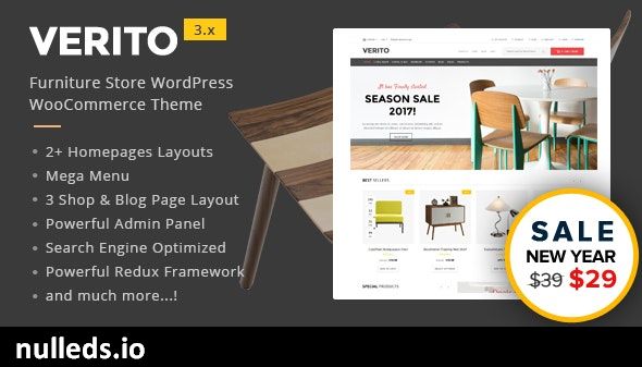 Verito - Furniture Store WooCommerce WordPress Theme