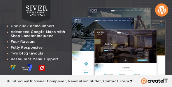 Siver - Luxury Resort WordPress Theme