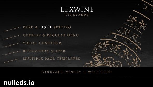 Luxwine - Wine WordPress Theme