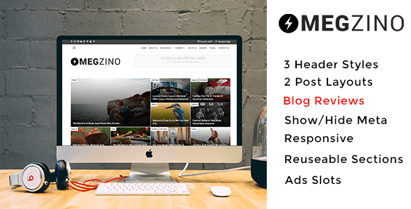 Magzino - Review, Blog and Magazine WordPress Theme