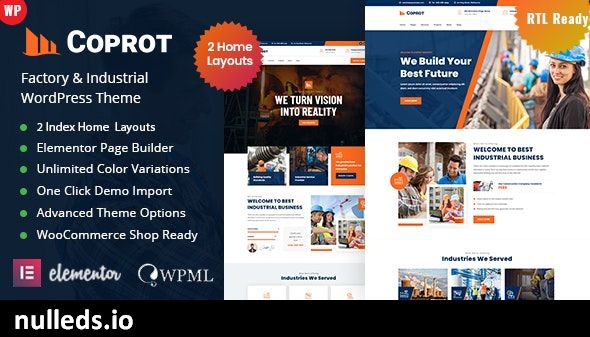 Coprot - Factory Industrial WordPress