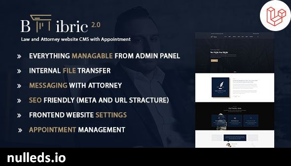 Bibric – Law and Attorney website CMS with Appointment