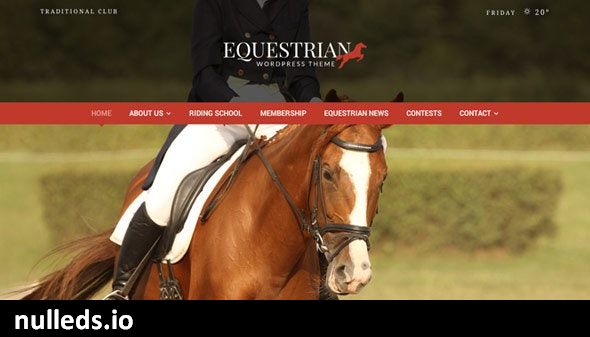 Equestrian - Horses and Stables WordPress Theme