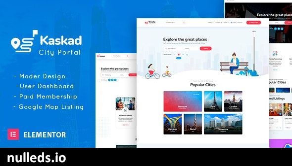 Kaskad - City Guide WordPress Theme