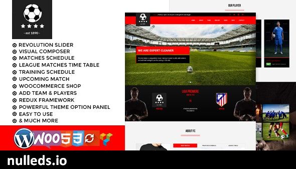 football club soccer WordPress Theme